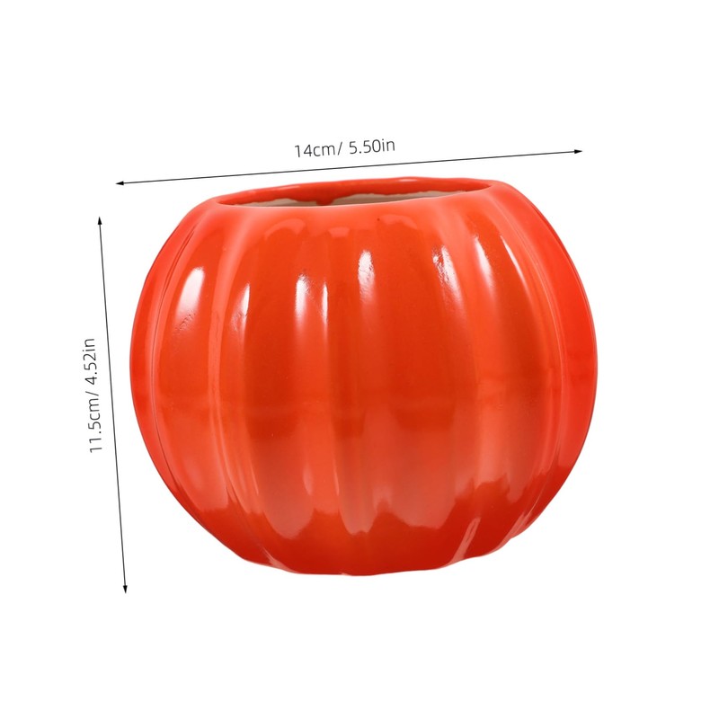 Gatuida Ceramic Pumpkin Shape Vase for Home Decor Artistic Modern