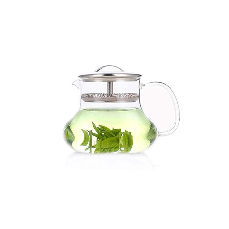 Yama Sitka 12oz Sitka Glass Teapot with Built-in Mesh Filter,
