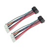 Acxico 2Pcs 18AWG 20Pin ATX to 2X 6Pin at PSU