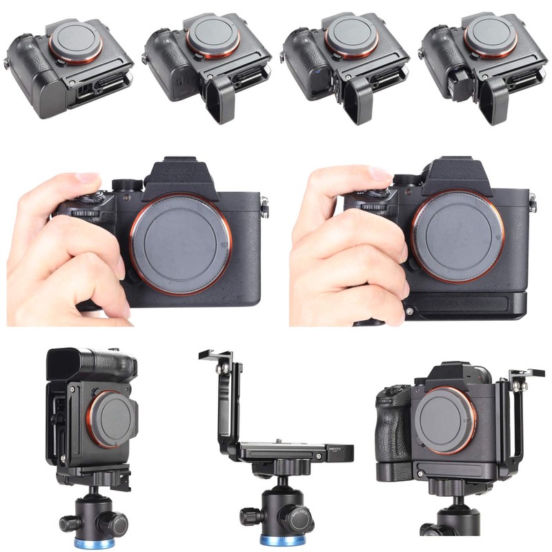 WEPOTO Hand Grip L Bracket Metal for Sony A9 A7III