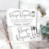 50 Bridal Shower Recipe Request Cards - Laurel and Utensil