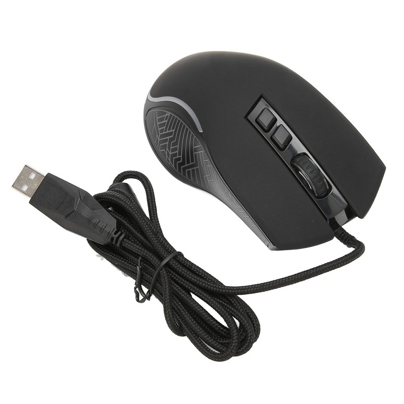 Gaming Mouse USB2.0 4 Adjustable DPI RGB Backlit Ergonomic Design