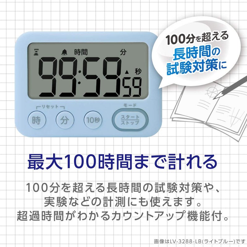 Sonic Timer Toki Sapo LV-3288-W, 100 Hours, Stand Included, Light