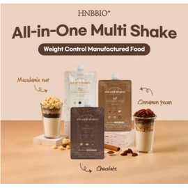 Korean Food All-In-One Multi Shake New Chocolate(50g*7 Packs) Dietary Fiber, Essential Amino Acids, Vitamins, 7-Day Convenient Individual Packs(12.35 oz)