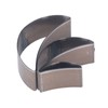 3PCS Cutting Die Set Alloy Steel Curved Moon Shape Hollow