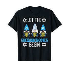 Hanukkah Let Shenanignome Begin Chanukah Gnome Men Kid Women T-Shirt
