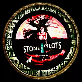 STONE TEMPLE PILOTS ALBUM COVER PENDANTS COLLECTION LOT OF FIVE  ONE CHAIN