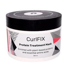 Curlfix Mascarilla Capilar Con Tratamiento Proteico, 100% Vegano, 11.8 FlOz Enriquecido Con Proteínas A Base de Plantas y Aminoácidos Esenciales, Acondicionador Profundo para Cabellos Dañ