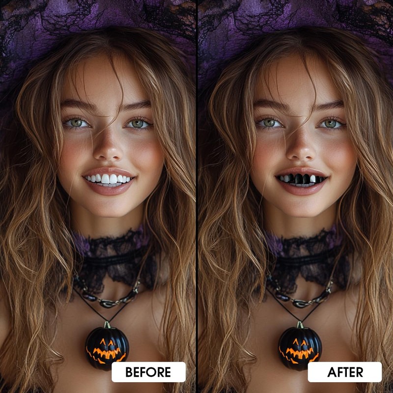 Colore dei denti nero, dente di blackout professionale per SFX,