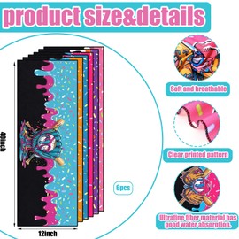 Fiwochic 24 Pcs Baseball Ice Cream Drip Team Gifts, Include 12 Cooling Towels 40'' x 12'' Workout Towels 12 Portable Fan Handheld Fan for Souvenir Rewards Gift Filler Sport Party Favors