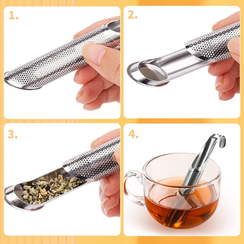SANTUO 2 PCS Tea Strainers for Loose Tea, Stainless Steel
