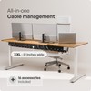 PAMO Cable Management Under Desk for Easy mounting Under-Table I
