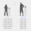 Telescopic Hiking Cane 3 Section Aluminium Alloy Walking Stick Retractable