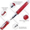 Online Bohemian Art Resin Fountain Pen, Red Nib, Size M