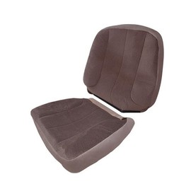 Zieichy Driver Side Bottom + Top Back Cloth Seat Cover Tan Compatible with 2003-2005 Dodge Ram 1500 2500 3500 SLT