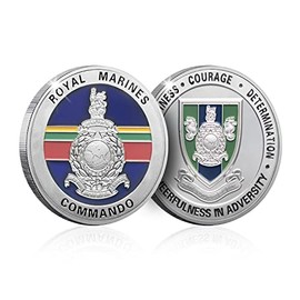 The Koin Club Royal Marines Commando Logistic Regiment Memorabilia Silver Challenge Spoof Coin