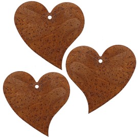 Rostikal Decorative Set Hearts Wedding Decoration Vintage Garden Decoration Rust Hanging Decoration (3.5 cm)