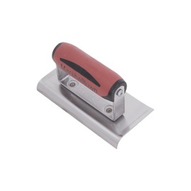 MARSHALLTOWN Curved Concrete Edger, 6 x 3 High Carbon Steel Blade, 1/2 Lip x 3/8 Radius, Made In The USA, 136D