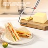 DGLOZE Wooden Cheese Slicer, Cheese Cutter Board with Stainless Steel