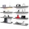 RICHER HOUSE 8 Set Floating Wall Mounted Shelves, Nursery Hanging