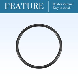 QUARKZMAN Nitrile Rubber Seal Sealing Ring 68 mm x 60 mm x 4 mm for Tap Plumbers Repair Seal Connection, Black Pack of 10