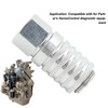 PD242 Series Test Port Steel 1/4in 18NPTF Thread Impact Resistance