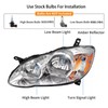 2PCS Headlight Assembly For 2003 2004 2005 2006 2007 2008