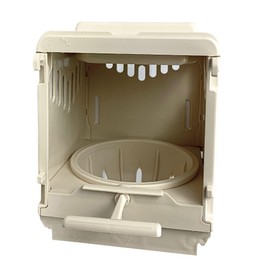 Plastic Bird Nest Box, Removable and Portable Nest Cup with Sliding Back Door for Easy Cleaning and Deposit to Store The Eggs of Canaries, Finches, Exotic Birds and Small Parrots