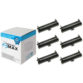 SuppliesMAX Compatible Replacement for Seiko 70145 Black Ink Rollers (6/PK)