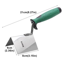 Drywall Corner Tool Inside and Outside Corner Knife, Stainless Steel Corner' Trowel, Concrete Finishing Tool for Plastering Bricklaying Corner' Finishing Work(COLOR:external)