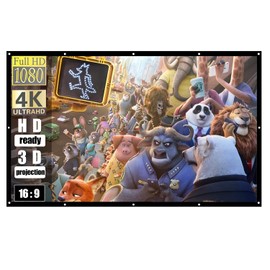 Spring.Rd 100/120/150Inch Projector Screen 16:9 HD Portable Projector Screen Foldable Mobile Projector Screen Easy Installation&Operation Suitable For Home Cinema&Outdoor Projection Screen (120inch)