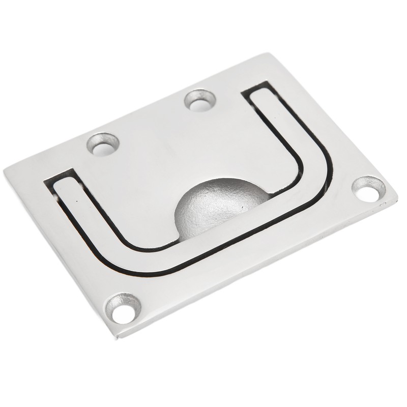 76mm Flush Pull Handle Square 316 Stainless Steel Polishing Lifting