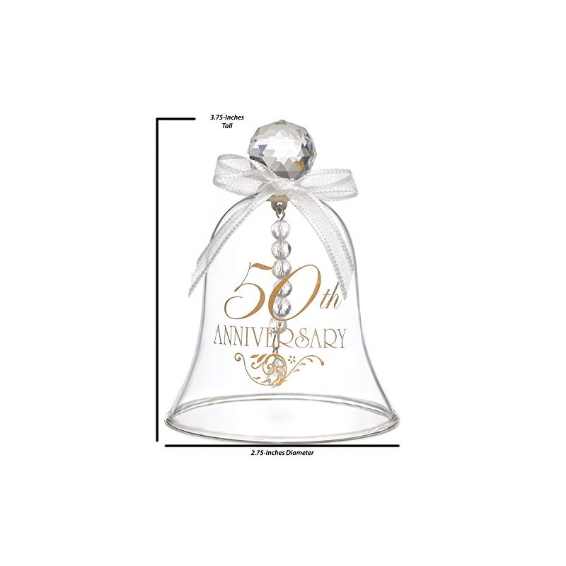 Hortense B. Hewitt Accessories 50th Anniversary Glass Bell