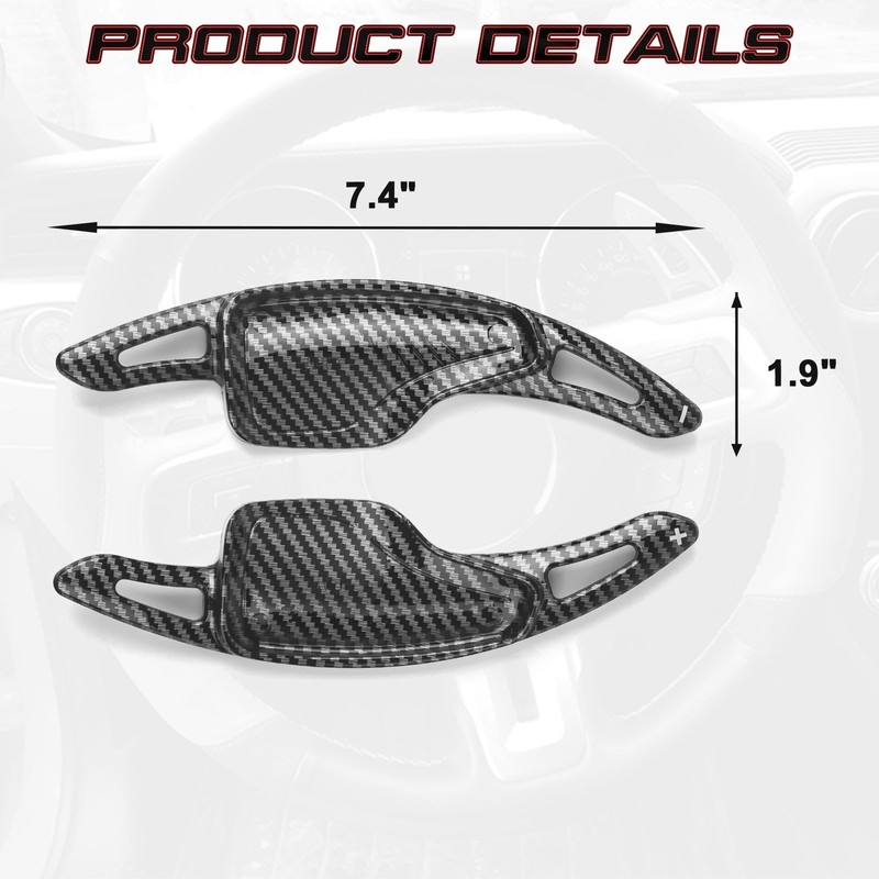 x xotic tech Carbon Fiber Pattern Paddle Shifter Extensions Cover