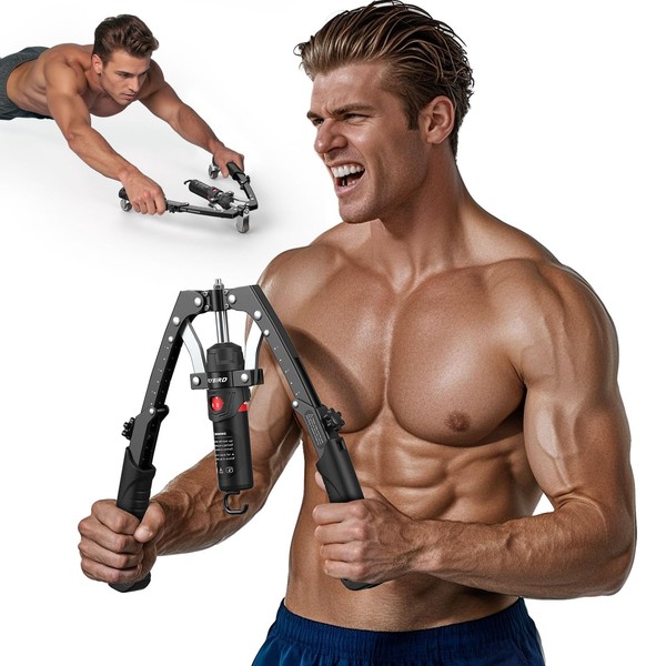 Flybird 2-in-1 Twister arm Trainer & ab Roller Wheel, Adjustable