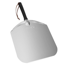 Mimiuo Pizza Peel Aluminum Metal, Pizza Paddle for Baking Homemade Pizza, 12 × 13.6”