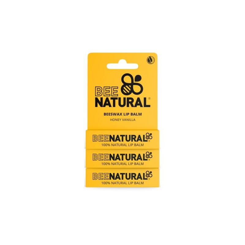 Bee Natural - 100% Natural Moisturising Lip Balm - Honey