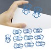 100PCS Metal Paper Clip Multifunctional Electroplating Process Prevent Slip Exquisite