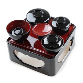 Fujishiro Kogei Japanese Buddhist Utensils, Ritual Services, Lacquerware, Nagamine Dishwasher Safe (Bowl) (6 inches (18 cm)