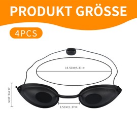 Solarium Brille – Rotlichtbrille für Gesichtsschutz, Schutzbrille für Solarium, Augenbrille für Sonnenbank, Schutzbrille für Hautbräunung, Schutz, Komfortabel und Ergonomisch