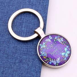 Scripture Gift Bible Verse Scripture Keychain Psalm 46 10 Blessing Gift(be still)