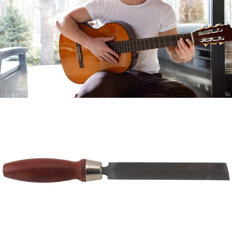 Guitar Nut File Double Edge Metal Blade Rosewood Handle Professional
