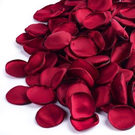 400 PCS Silk Rose Petals Burgundy Red Flower Petals for Romantic Night, Weddings Aisle Centerpieces, Table, Party, Home Decoration, Romantic Night Decoration,Valentine's Day Decoration