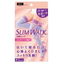 Slim Walk Compression Socks Beautiful Legs Long Socks for Women Lavender ML