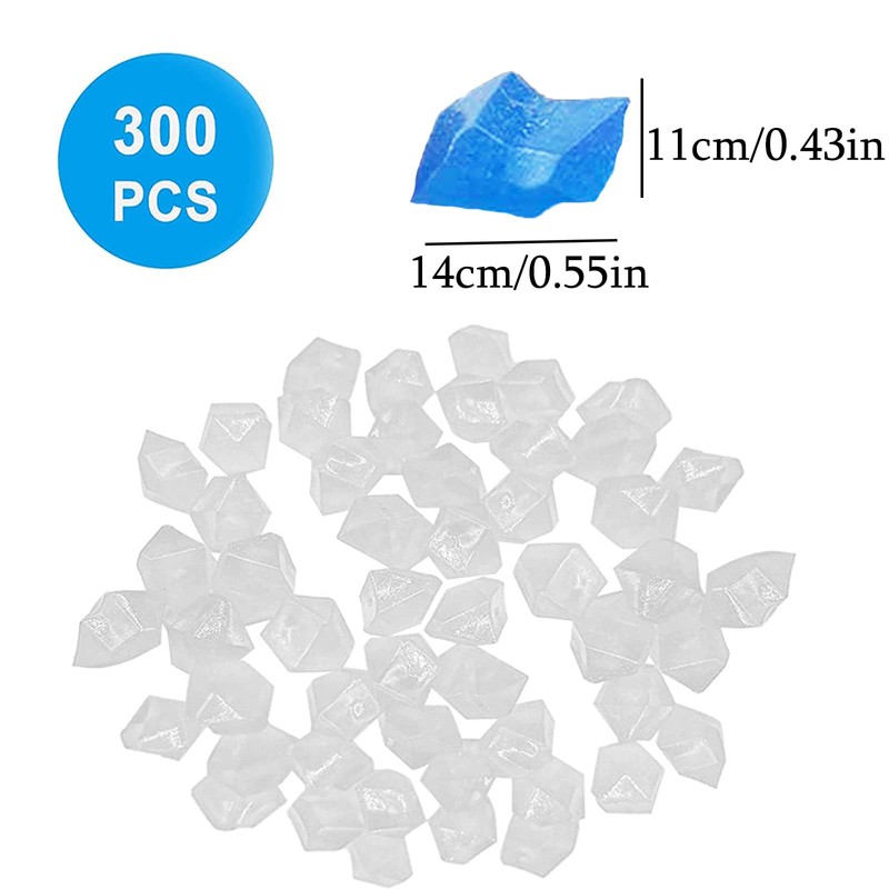 Pack of 300 Luminous Stones Garden in the Dark, Fluorescent