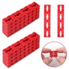 LALOCAPEYO 36pcs Bagged Red Power Switch Socket Gasket Twisted Combination