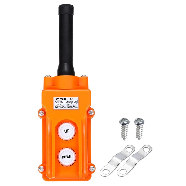 sourcing map Rain Proof Hoist Crane Push Button Switch, Up