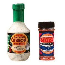 Big Bob Gibson Bar B Q Original White Sauce and Seasoning and Dry Rub Set