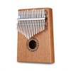zmart 17 Keys Kalimba Thumb Piano Wood Mahogany Body Tune