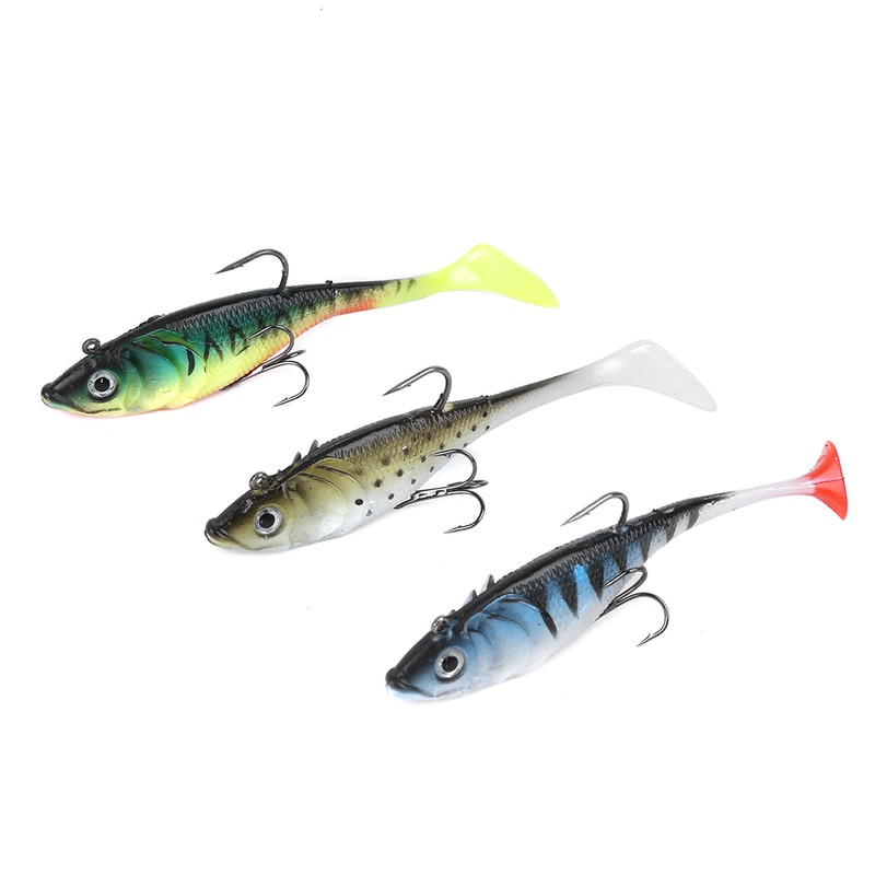 Coating T Tail Soft Artificial Simulation Lure Bait Sea Fishing
